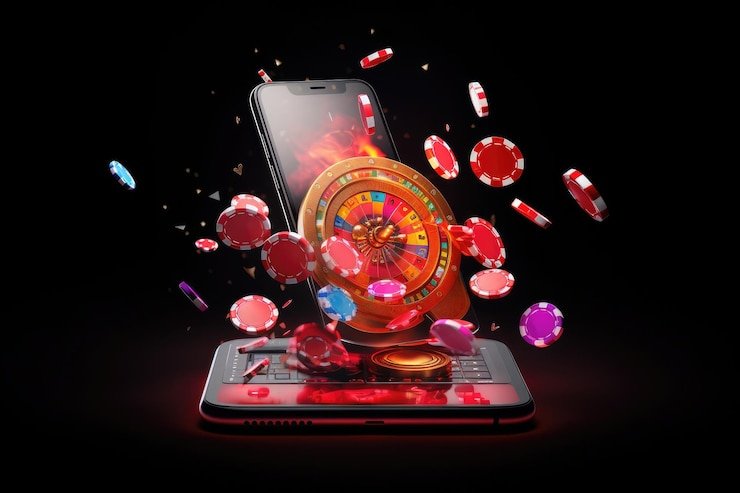 Pemandangan interaktif di area live casino dengan dealer profesional